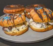 Recipe: Moose Tracks Donut Ice Cream Sandwiches