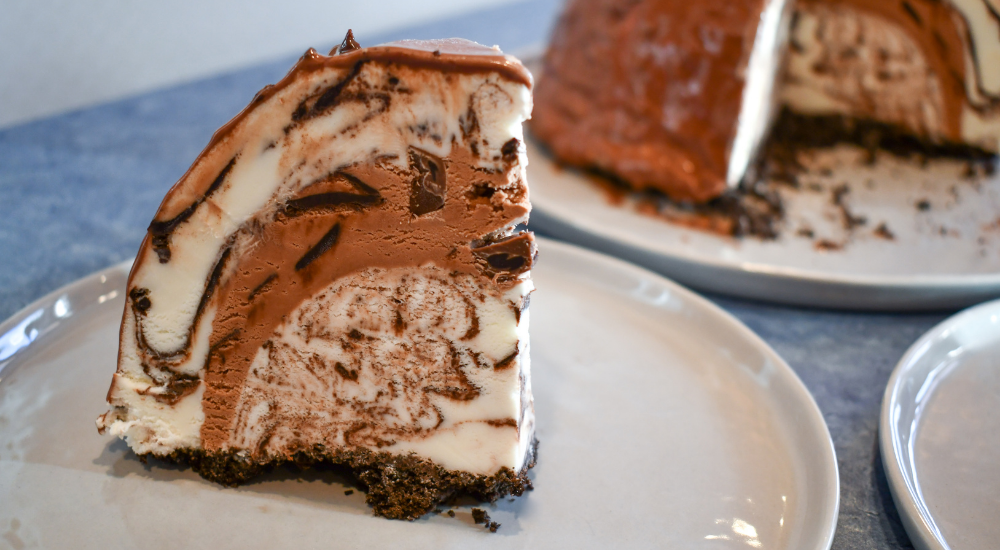 Picture of 3 layer moose tracks bombe recipe