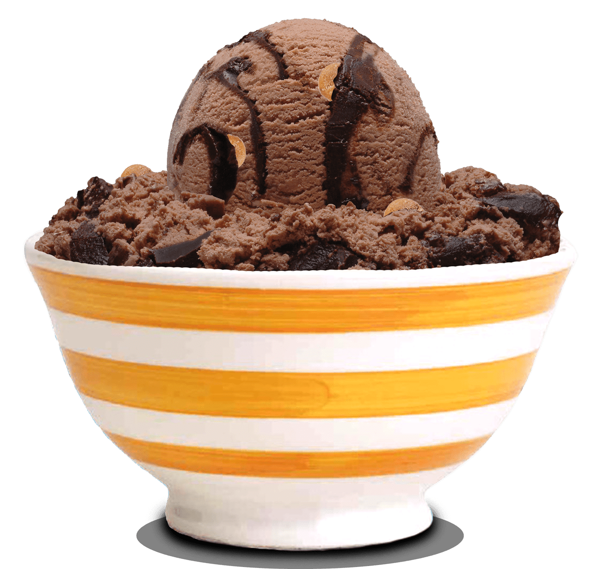 Chocolate Peanut Butter Moose Tracks in bowl
